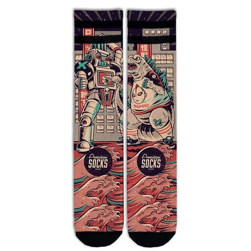 Calcetines American Socks Godzilla Mid High