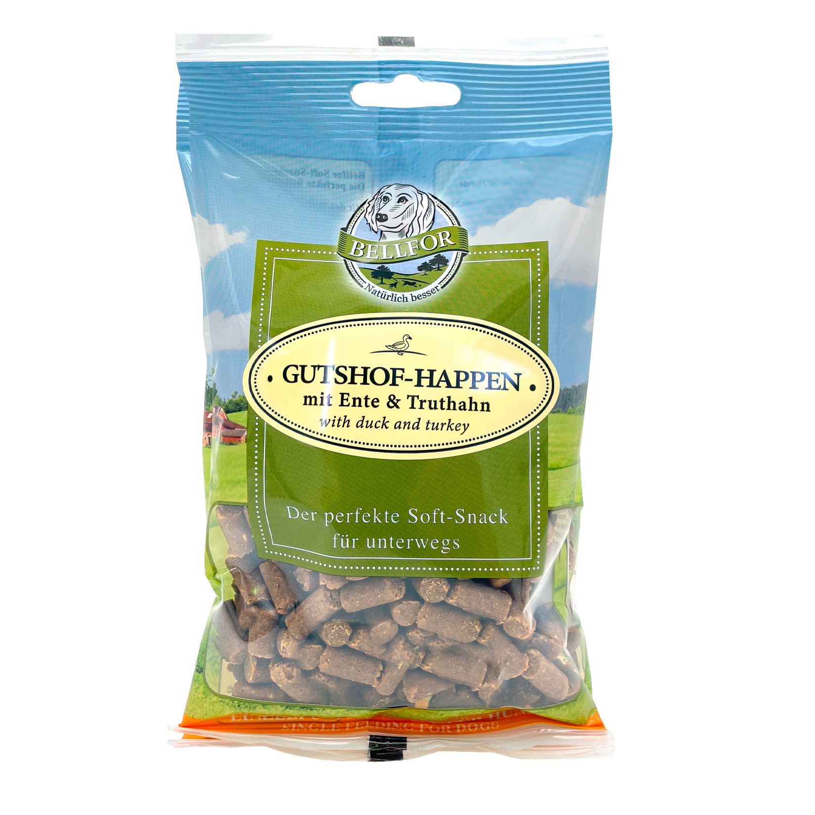 Soft-snack mit ente & truthahn- gutshof-happen - 200g