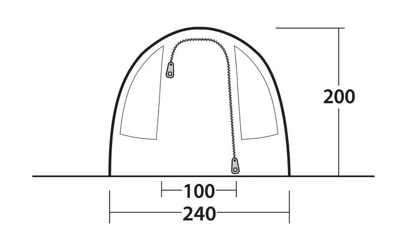 Outwell Sky 2 Tunnelzelt für 2 Personen