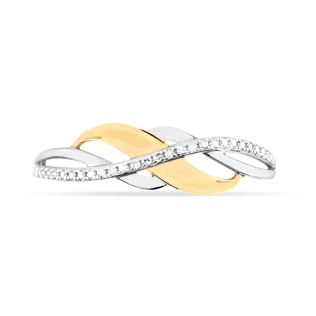 Bague Helene Or Bicolore Diamant