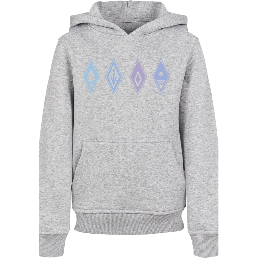 F4NT4STIC Hoodie  Frozen Symbols heather grey