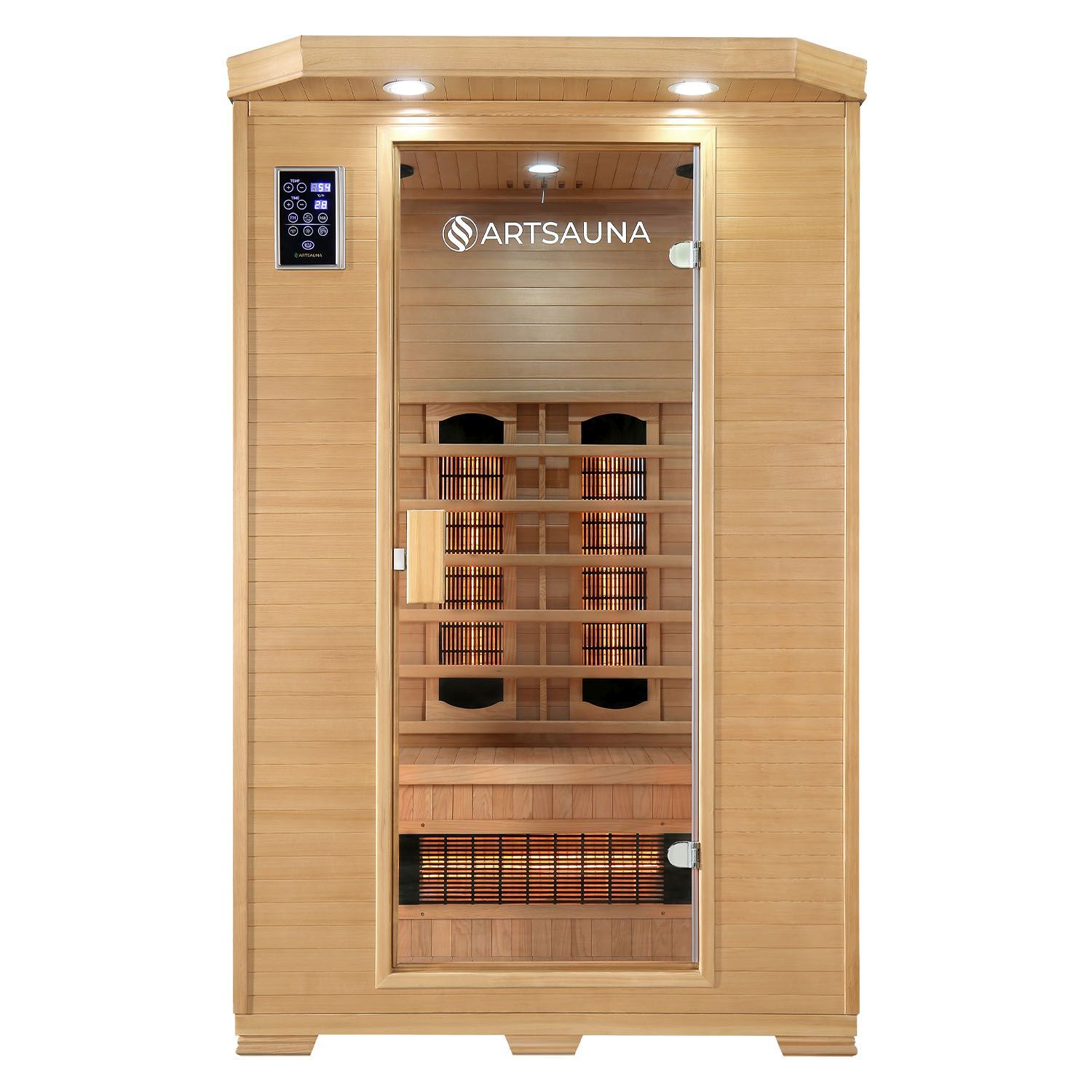 Artsauna Infrarotkabine Wärmekabine Oslo mit Vollspektrumstrahlern & Hemlockholz