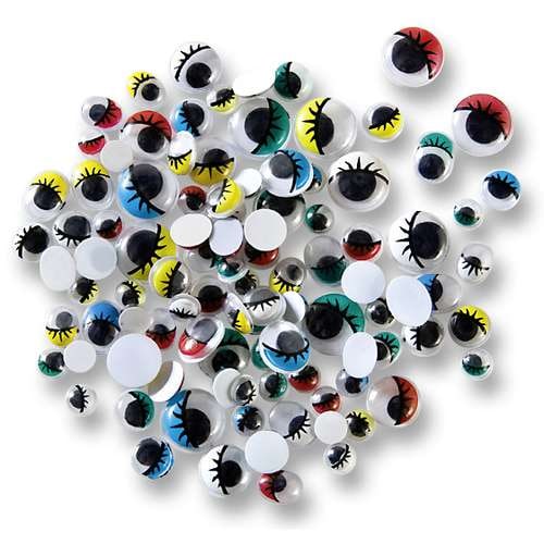 FOLIA® Wackelaugen mit Wimpern