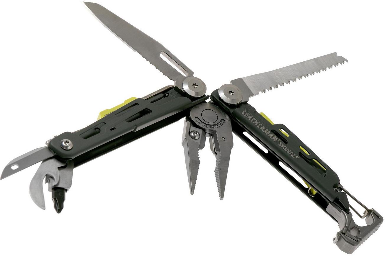 Leatherman Signal Granite Grey survival multitool 832737, nylon foedraal