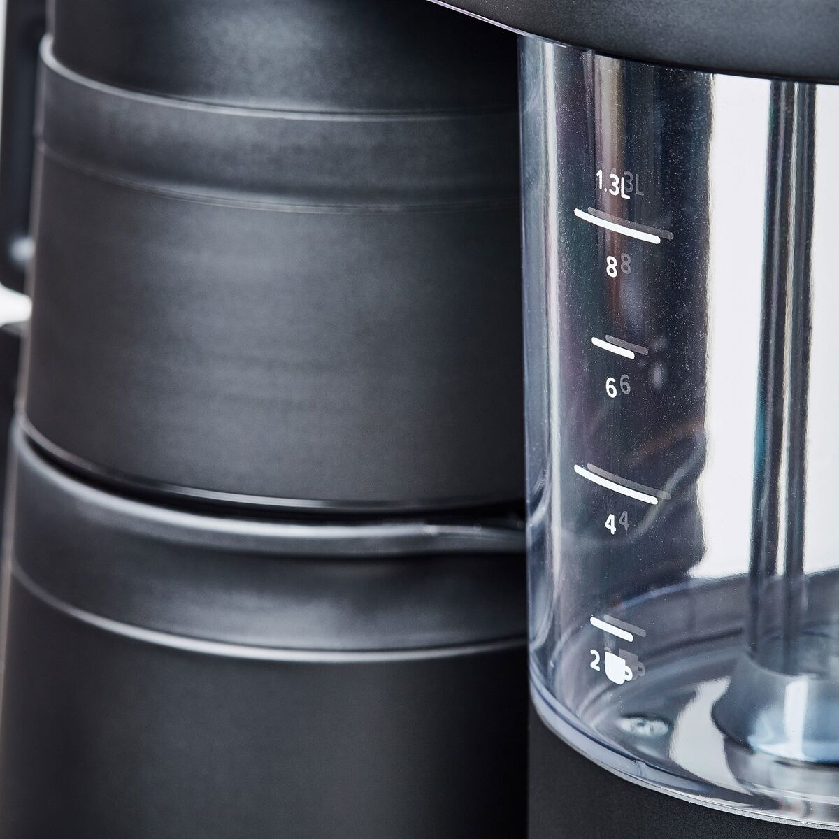 Six kaffebrygger 1,25 liter, matt svart