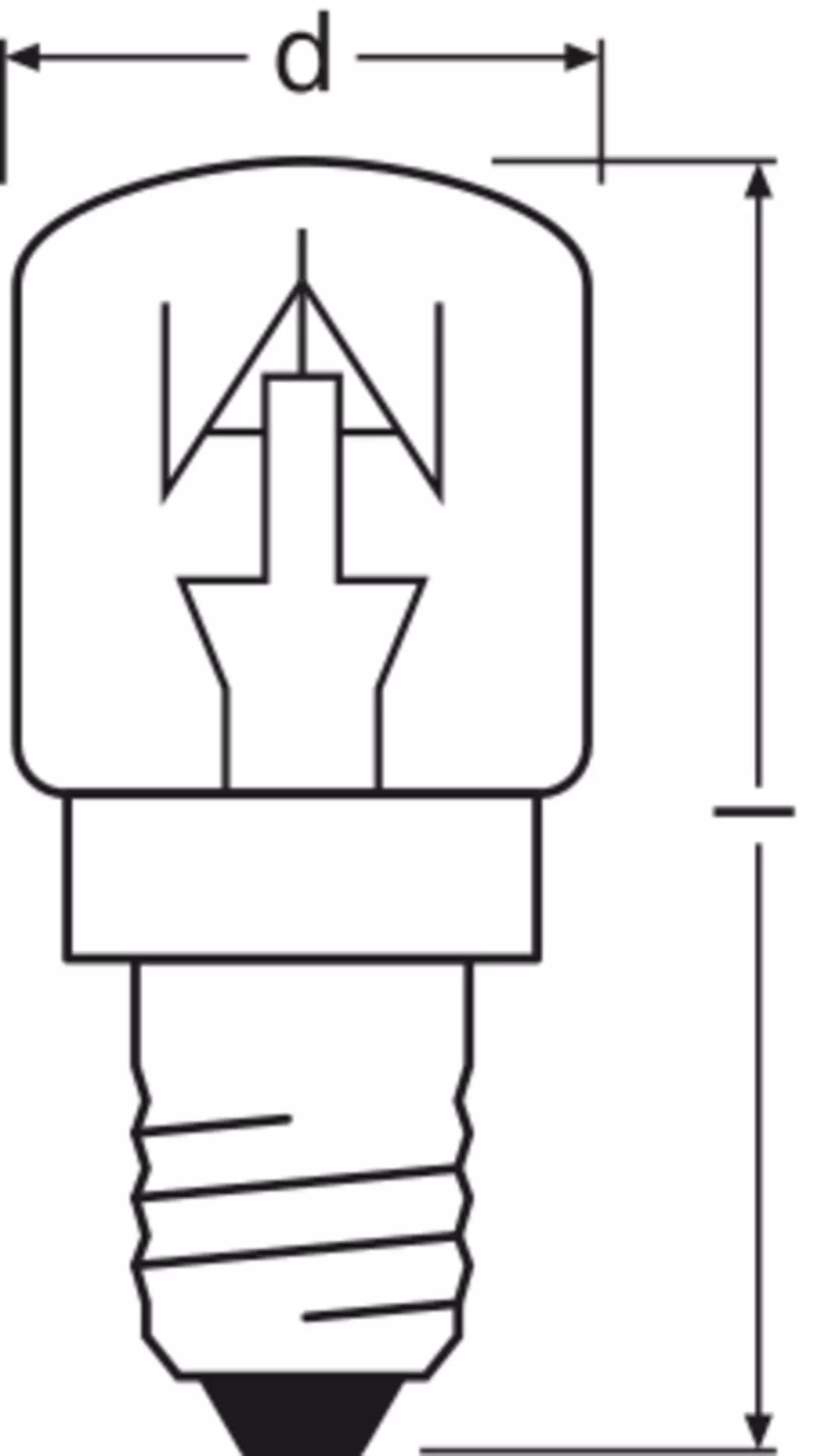 LED-Röhrenform E14/15 Watt/ Energie G