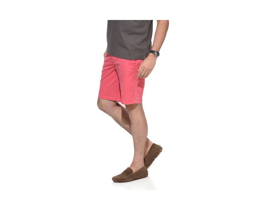 Bermuda chino homme Rose Framboise - BARRY