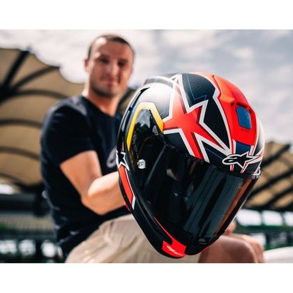 Casque Alpinestars SUPERTECH R10 JACK MILLER - Noir / Rouge