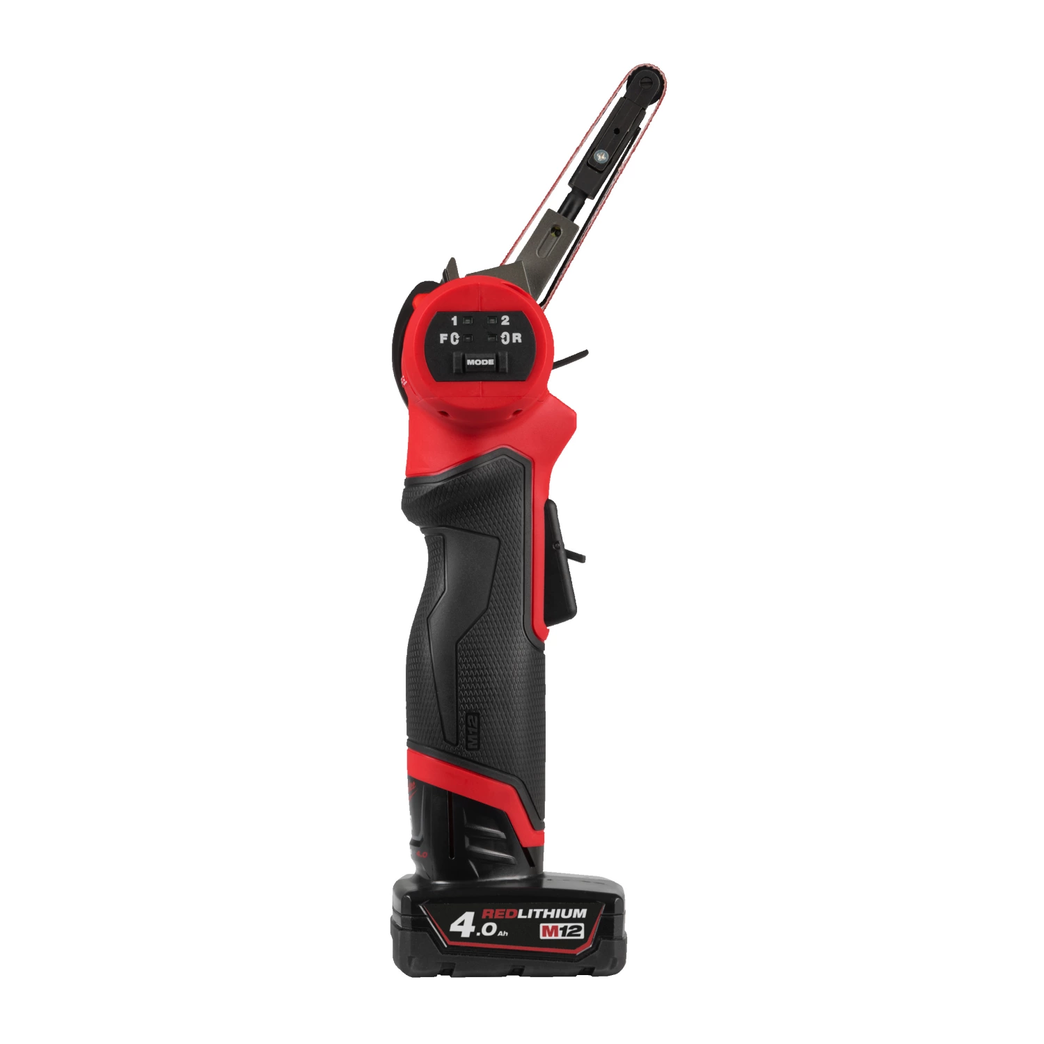 Milwaukee M12 FBFL10-402B FUEL™ bandvijl (2x 4.0 Ah accu) in transporttas - 10 mm