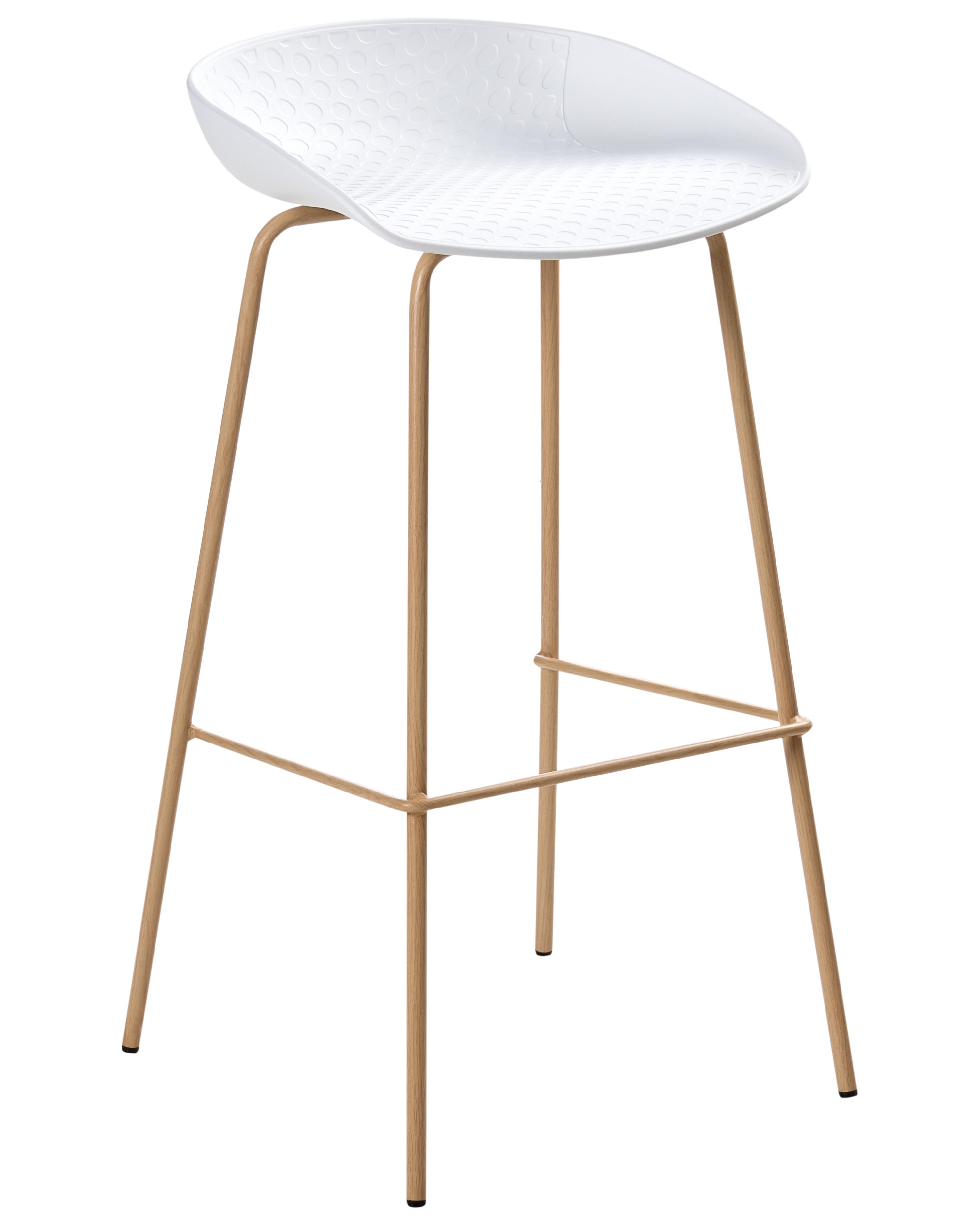 Set van 4 barstoelen VENLO Wit