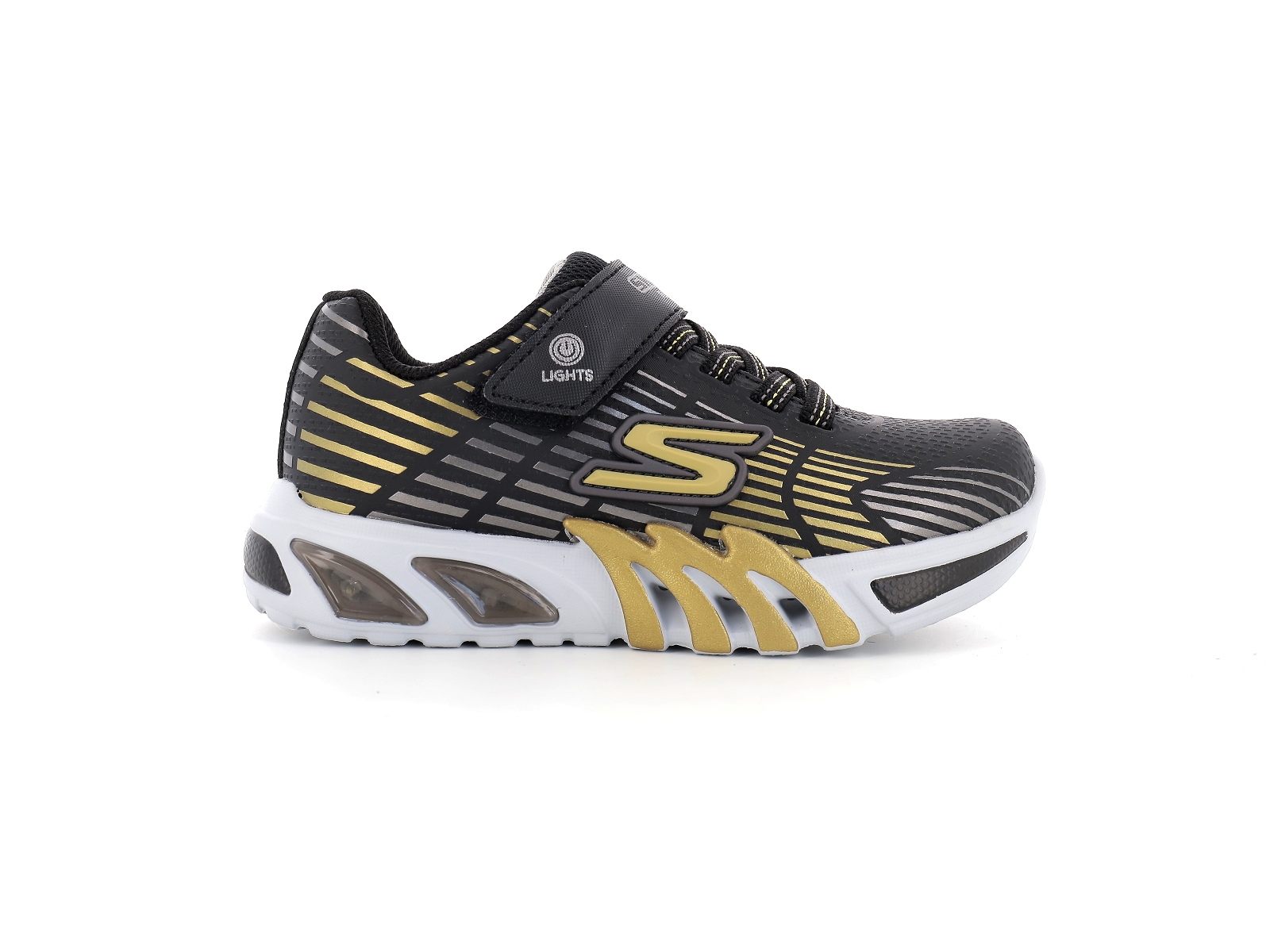 Skechers-FLEX GLOW ELITE Matières combinées Noir Or