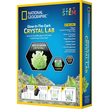 National Geographic Glow In Dark Crystal Green