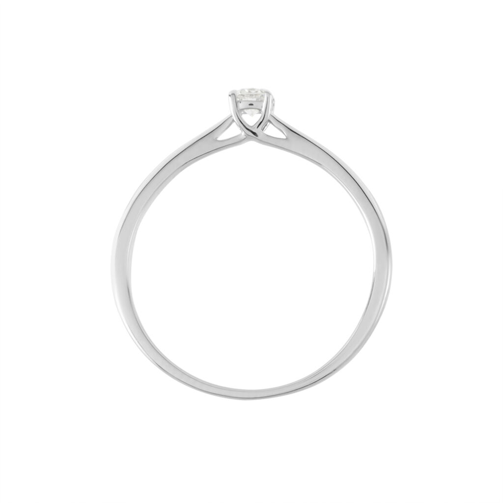 Solitaire  Victoria Platine Blanc Diamant