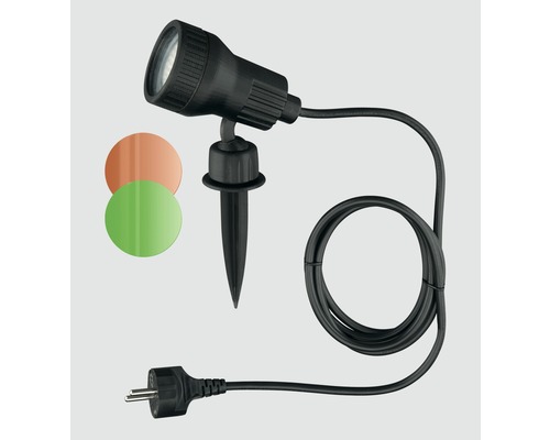 LED buitenspot 3W H Terra zwart