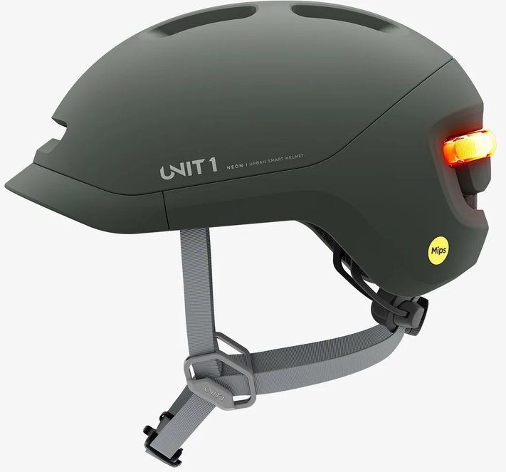 Unit 1 - Neon Smart helmet - Pine Green - Smart Fietshelm - Maat M
