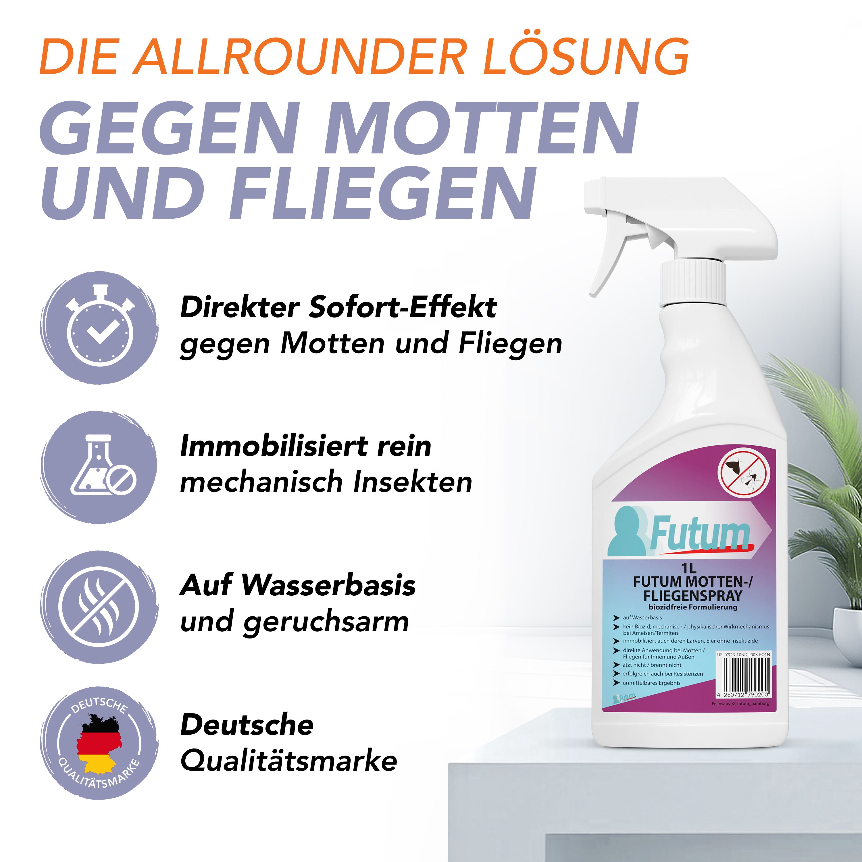 FUTUM 1L Motten- / Fliegenspray