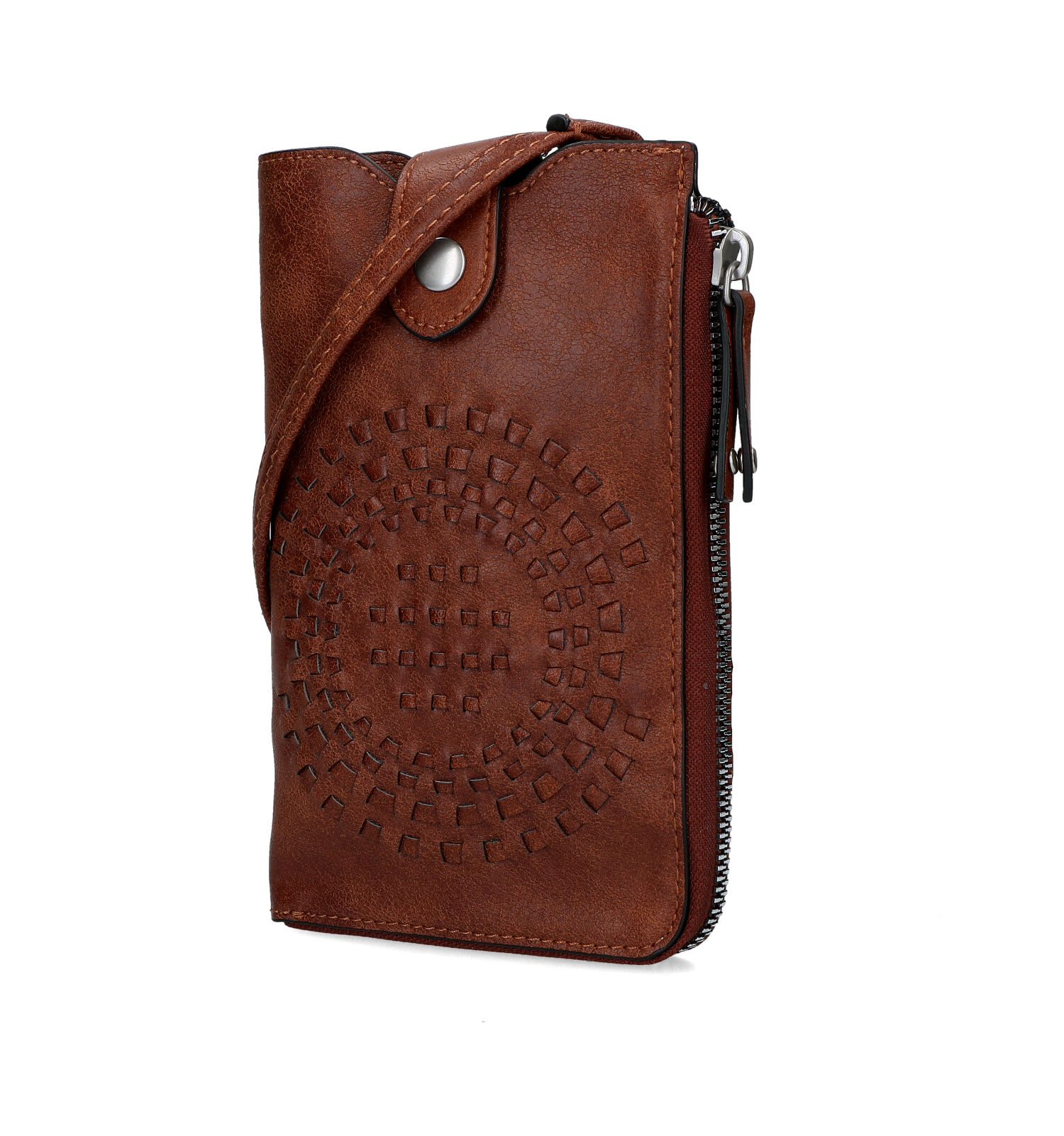 Telefoontasjes cognac
