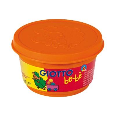 GIOTTO be-bè - pâte à modeler - 4 pots Jaune, Orange, Vert, Violet -100gr
