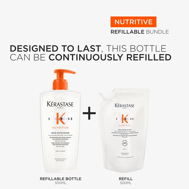 Kérastase Nutritive Bain Satin Riche Shampoo Refill 500 ml