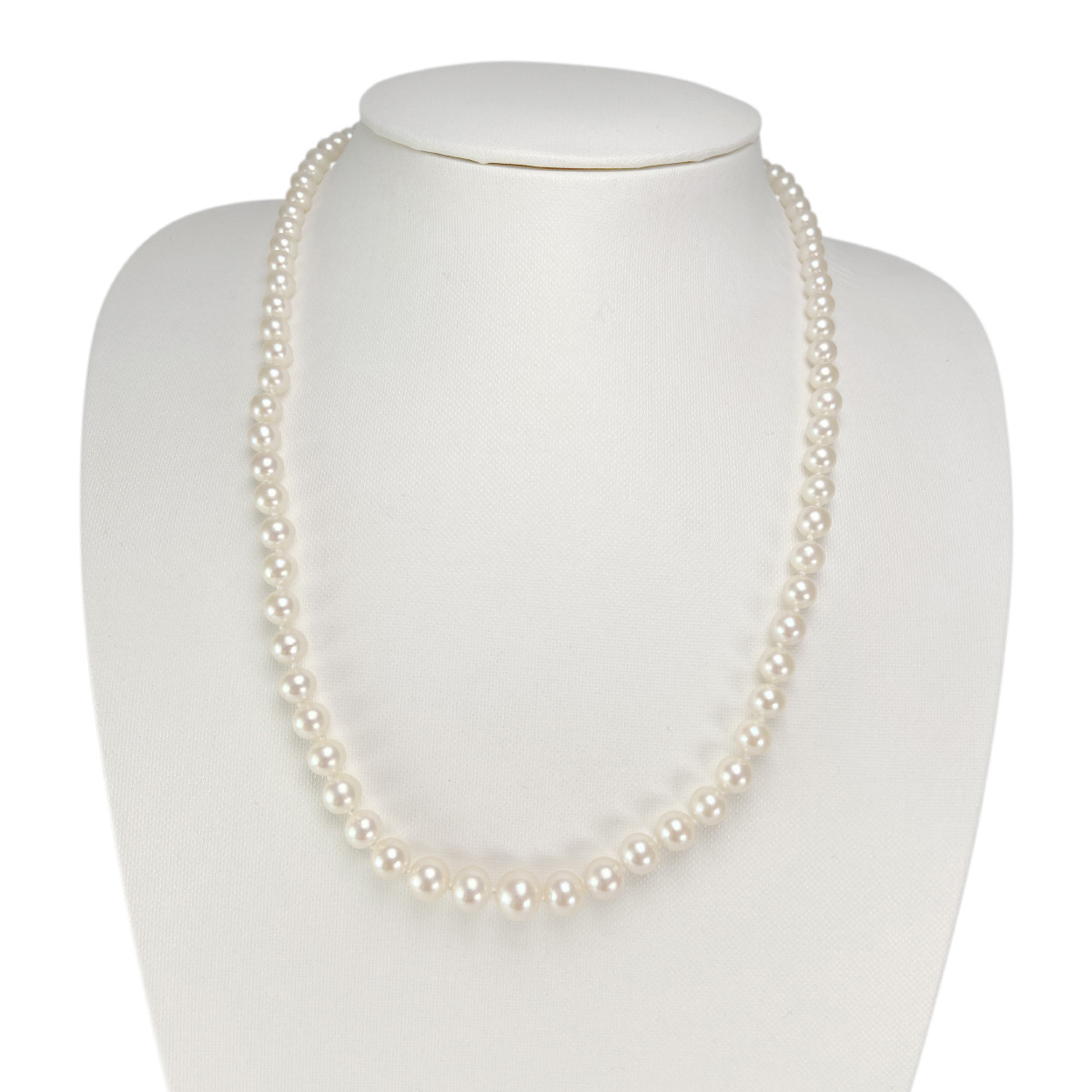 Collier d'occasion or 750 jaune perles de culture du japon chute 51 cm