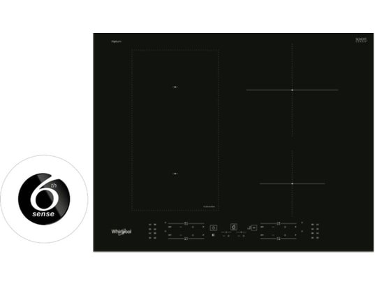 WHIRLPOOL - Plaque induction WL B4265 BFIXL 6ème Sens 4 Feux FlexiCook