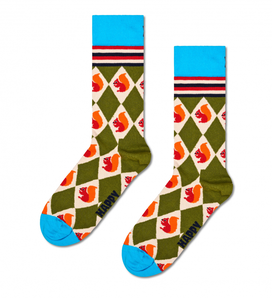 Happy Socks Squirrel Argyle Sock Socken in Mehrfarbig