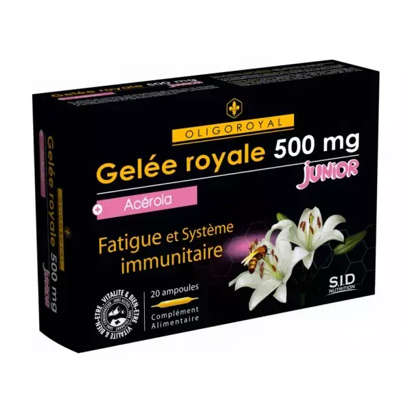 SID Nutrition Oligoroyal Royal Jelly Junior Acerola 20 ampolas x 10ml