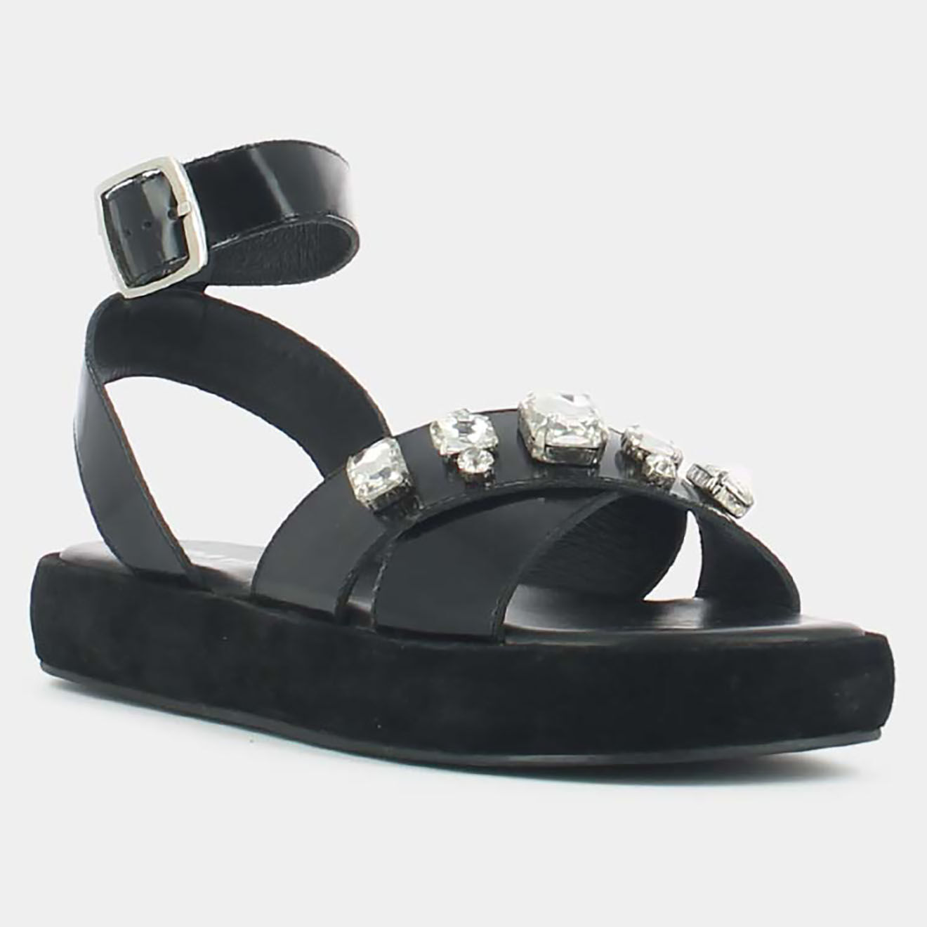 Jonak Sandales en Cuir World noires