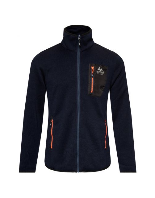 Nord Berg Noa Polarfleece Man Navy Melange - Vrijetijdskleding
