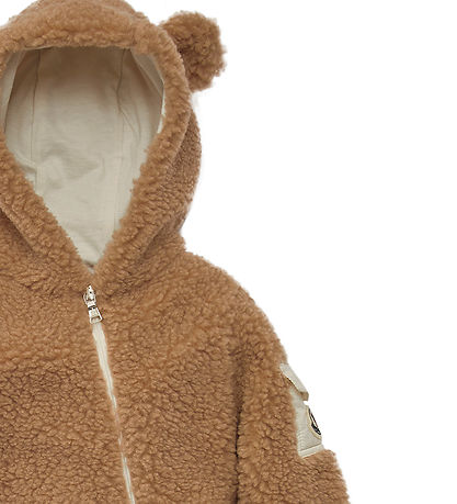 Moncler Køredragt - Teddyfleece - Brun m. ?rer
