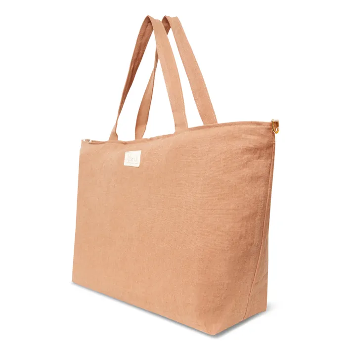 Adorna Sac week-end en lin | Terracotta