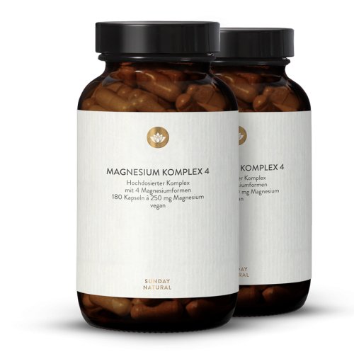 Sunday Natural Products  Magnesium Komplex 4Kapseln250mg