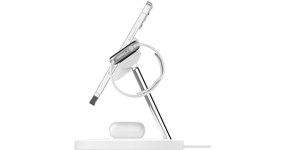 BelkinBOOST CHARGE PRO 3-in-1 draadloze lader met MagSafe  (Wit)