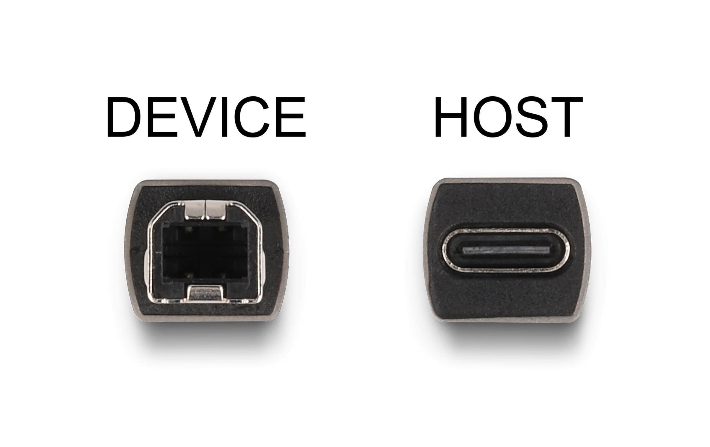 USB-Adapter USB-C Buchse - USB-B SteckerDelock USB 2.0 Adapter USB Type-C Buchse zu Typ-B Stecker
