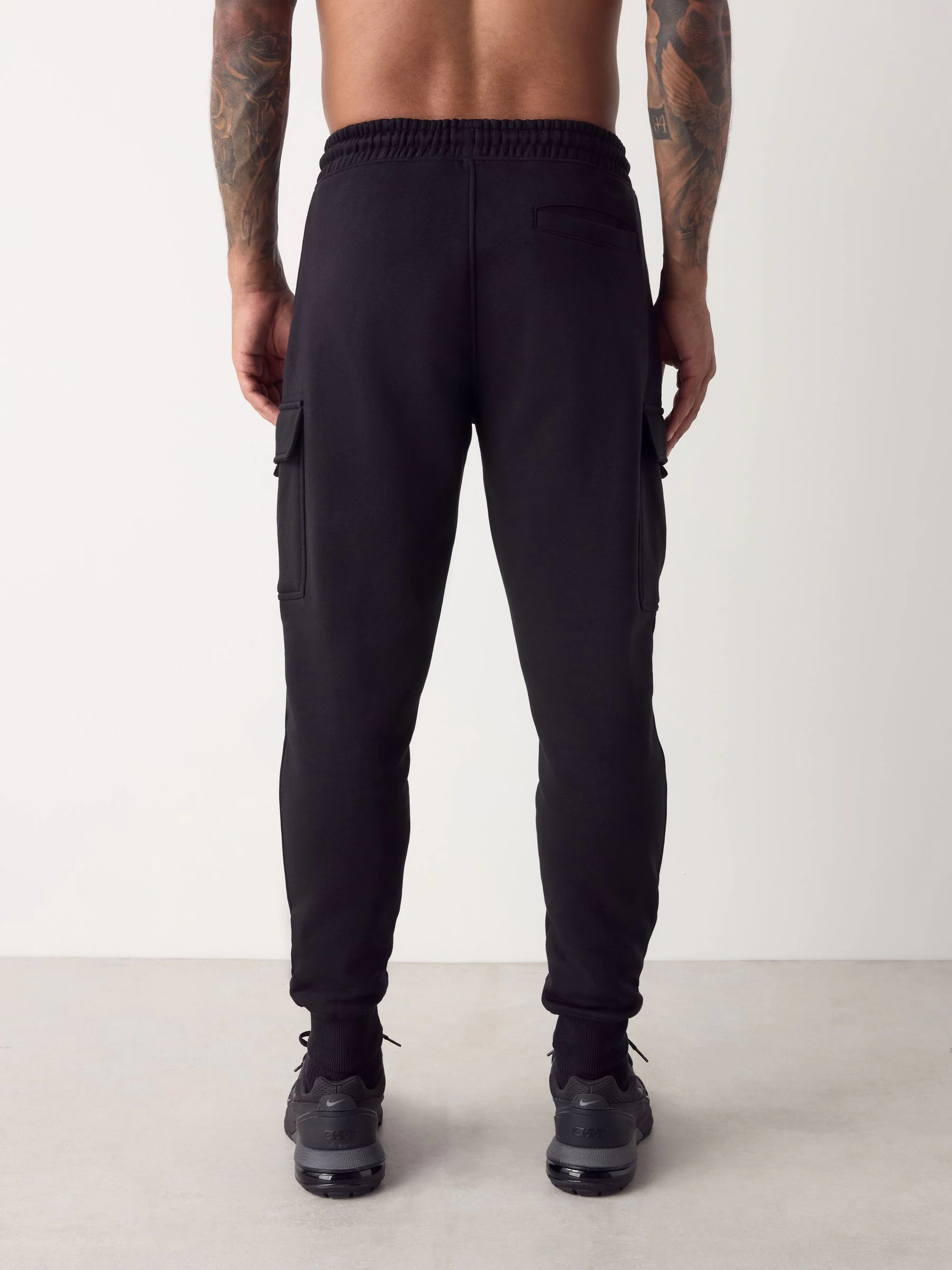 Zwart - Slim Fit - Cargo joggingbroek