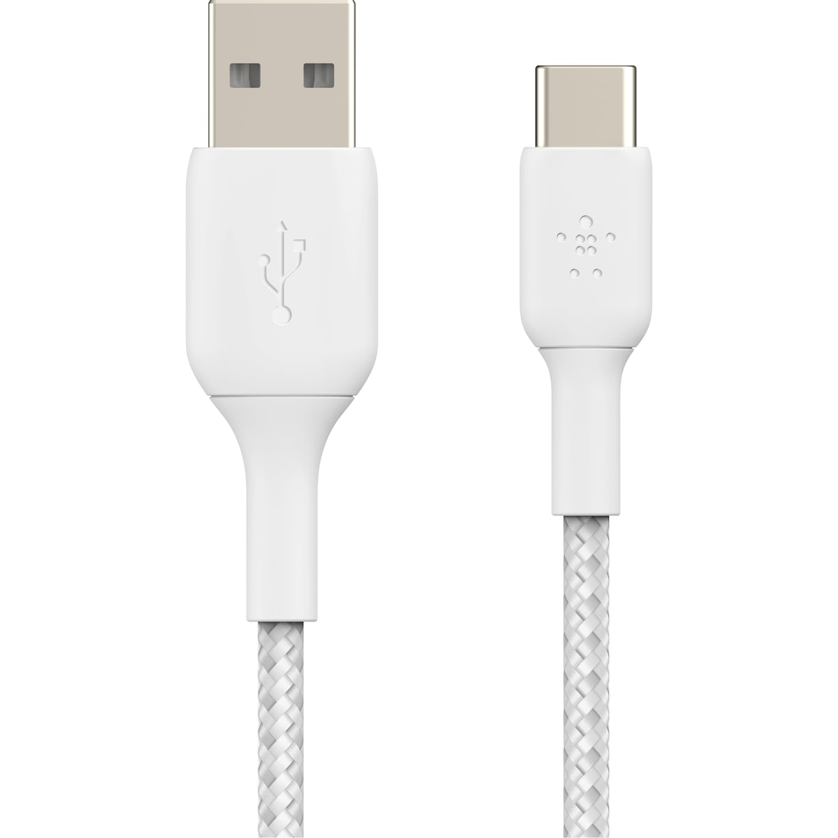 Belkin CAB002BT0MWH, 0,15 m, USB A, USB C, Hvit