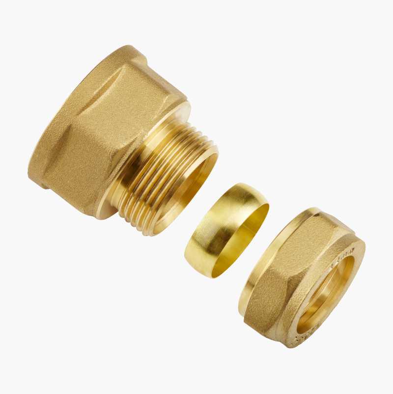 Klemringkobling, rett, 10 x 1/2