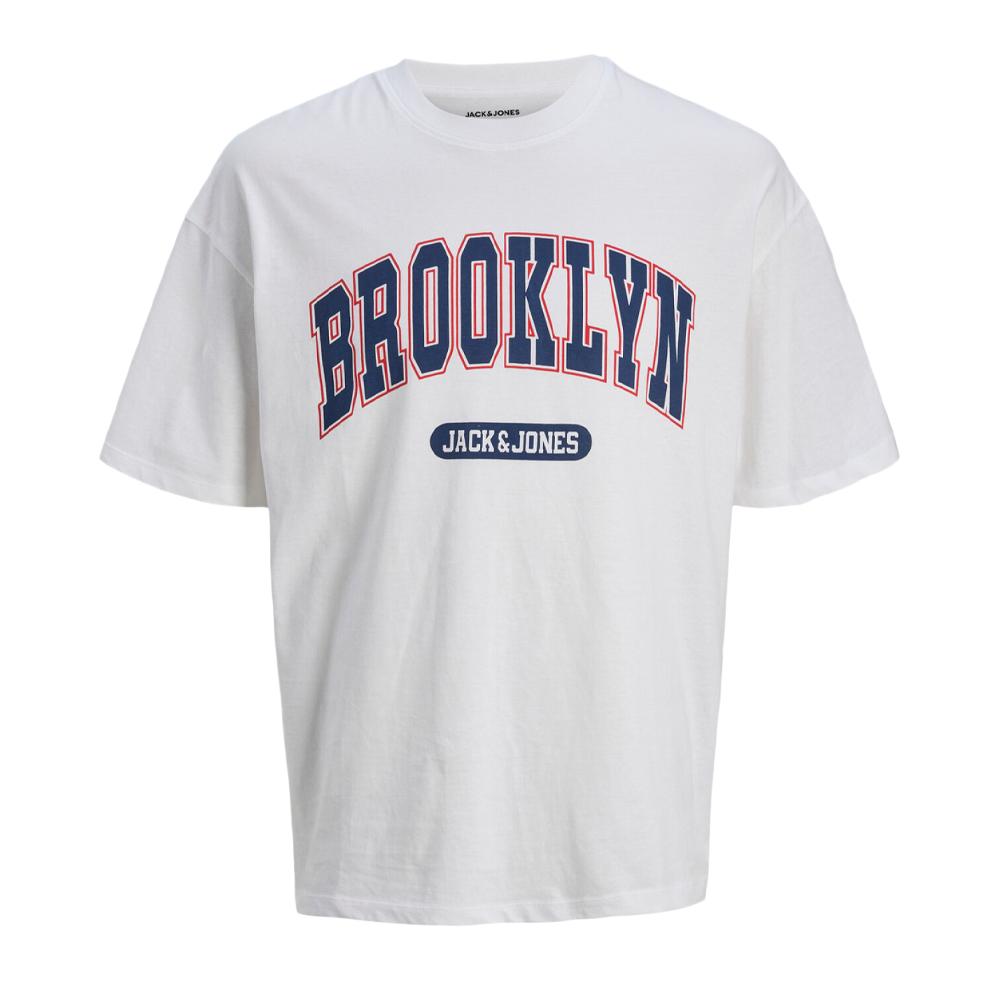 Jack & Jones T-shirt Blanc Homme Jack & Jones Varsity