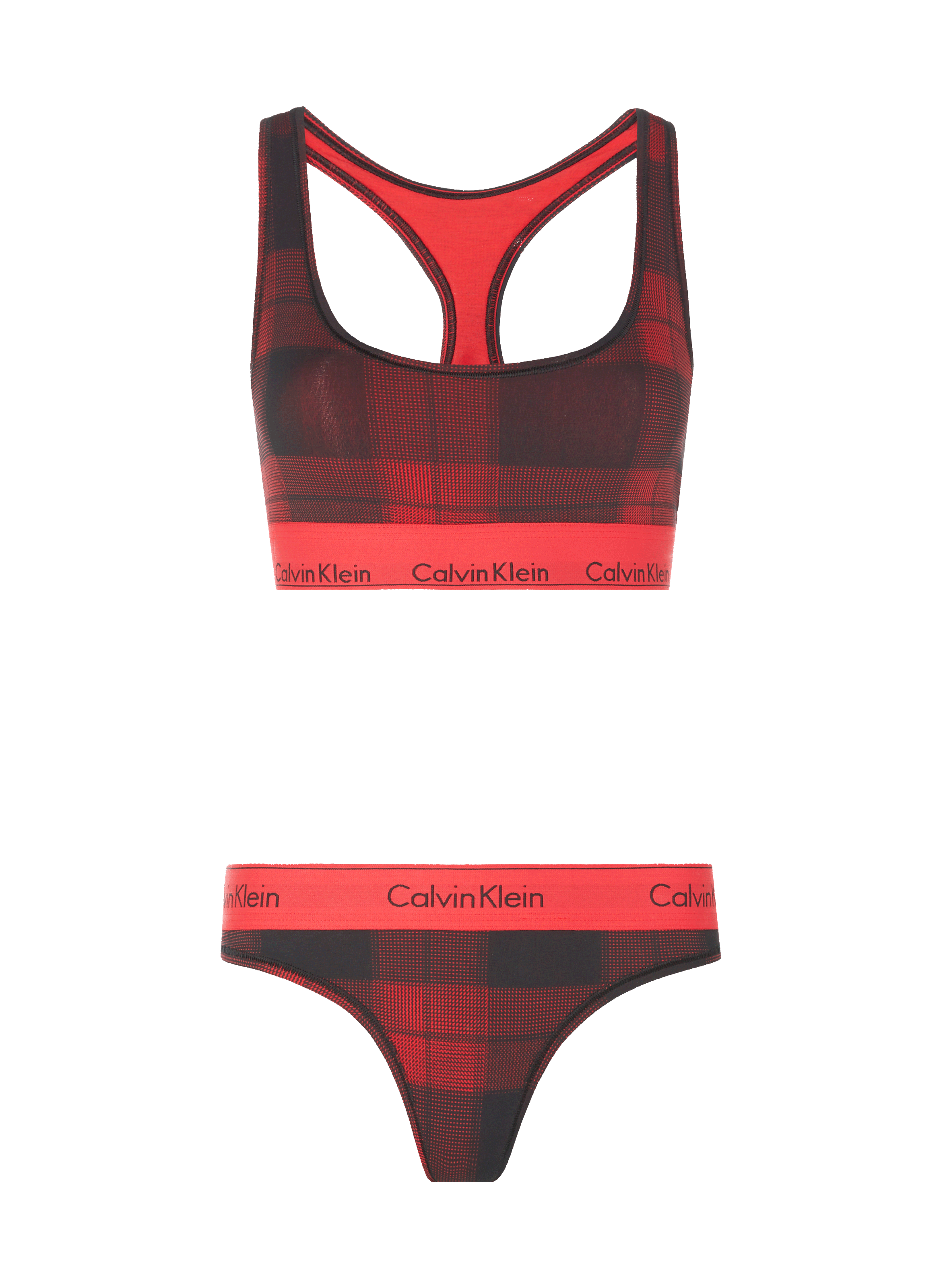 Ensemble brassière et string | Rouge