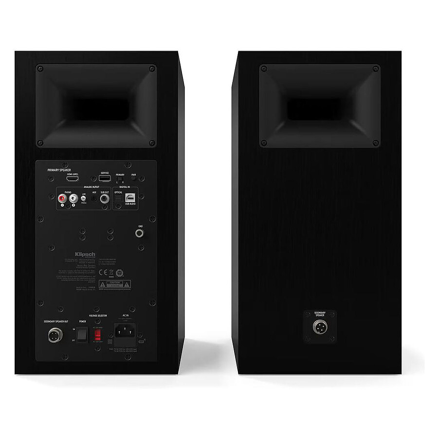 Rega Planar 1 Noir Mat + Klipsch The Sevens Noir