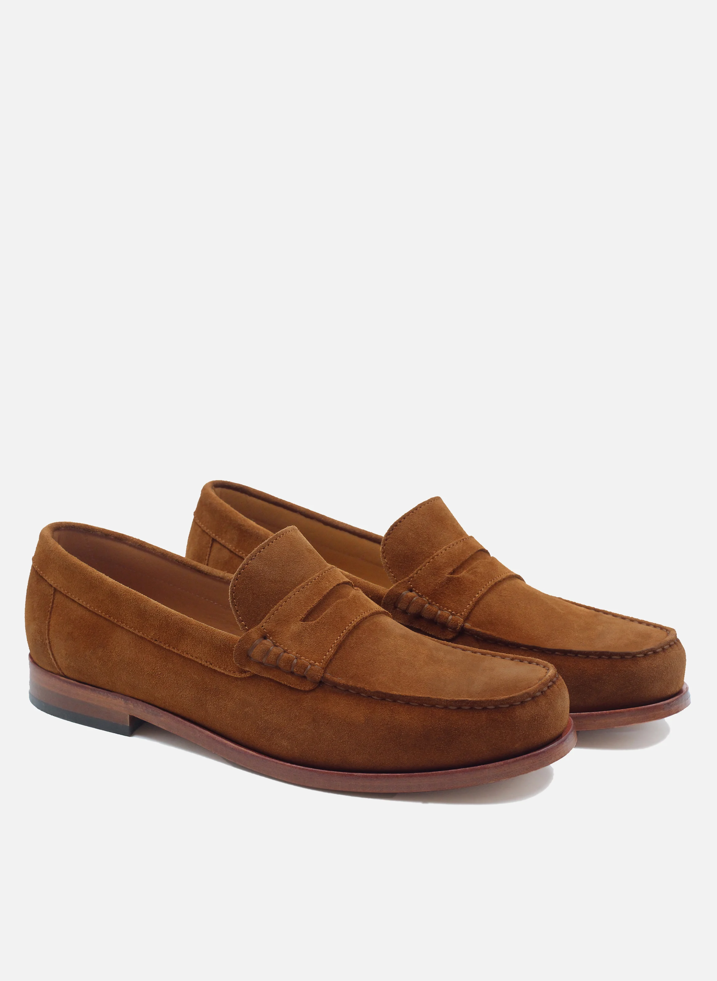 Mocassins urbains cuir daim | Marron