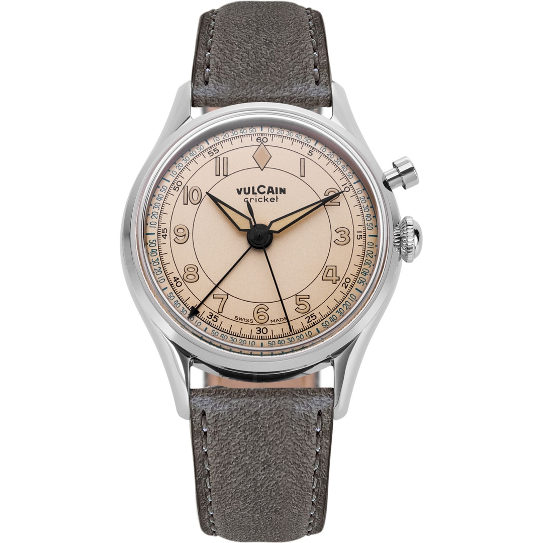 Vulcain Cricket Classique 39mm Eggshell Sapphire Caseback
