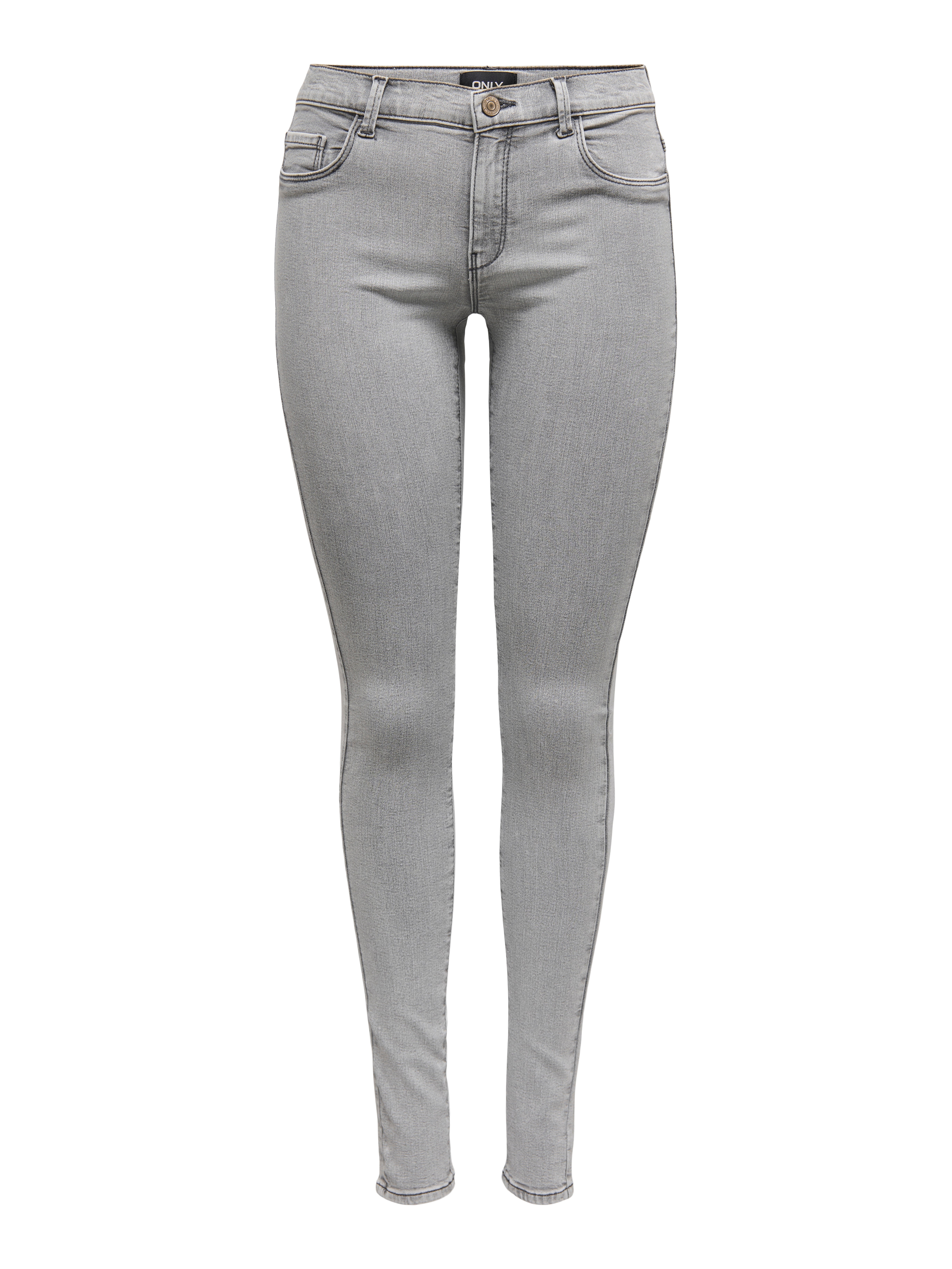 ONLRAIN Mittlere Taille Skinny Fit Jeans Light Grey Denim