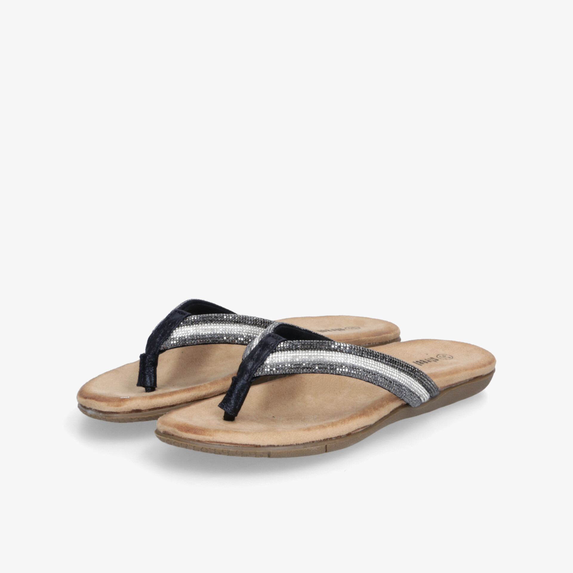 street shoes Damen Zehentrenner schwarz