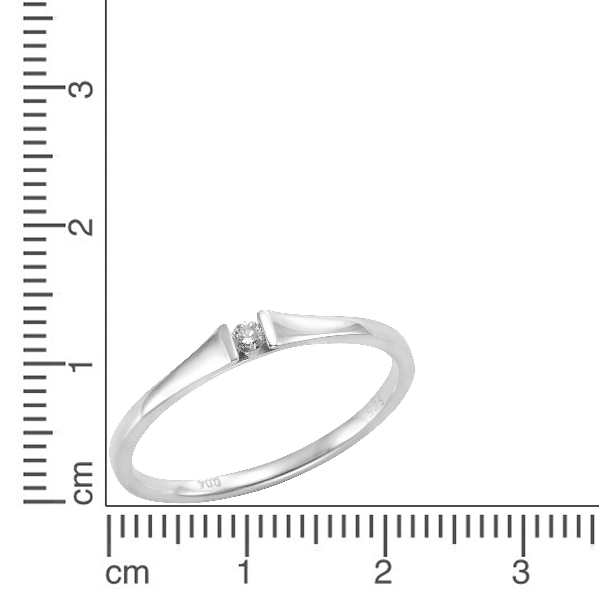 Orolino Ring Gold 585 mit Brillant 0,04ct.