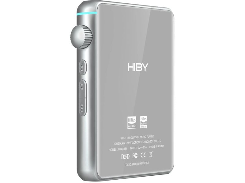 HiBy HiRes-Player R3 II 2025 Silber Hi-Res Musik-Player mit Bluetooth und WiFi