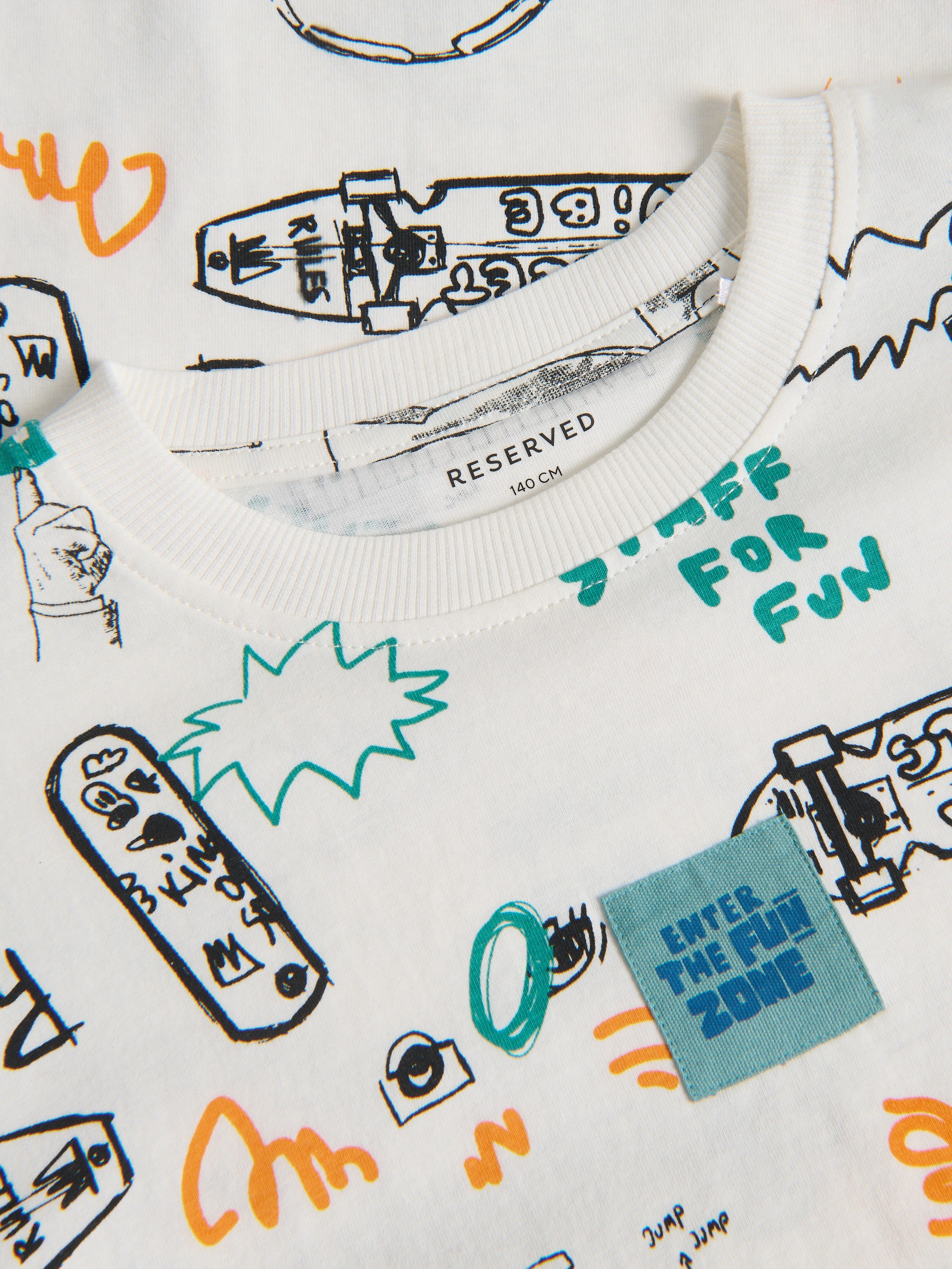 T-Shirt aus Baumwolle mit Aufdruck