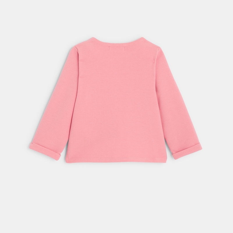 Cardigan jersey rose bébé fille