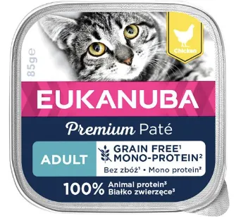 Eukanuba Euk Cat Adult Chicken Pate Mono 12x85g
