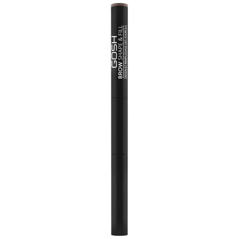 Crayon sourcils 2-en-1 n°02 gris brun - Brow Shape & Fill GOSH